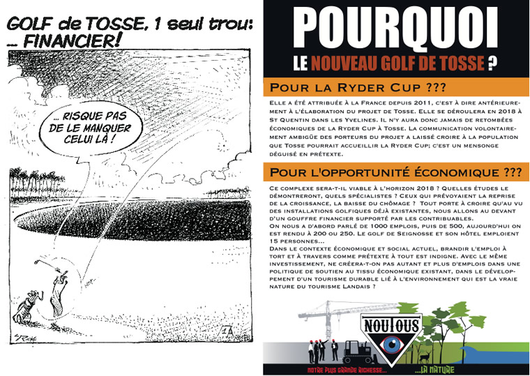 nouTous Golf de Tosse - Flyer-Recto